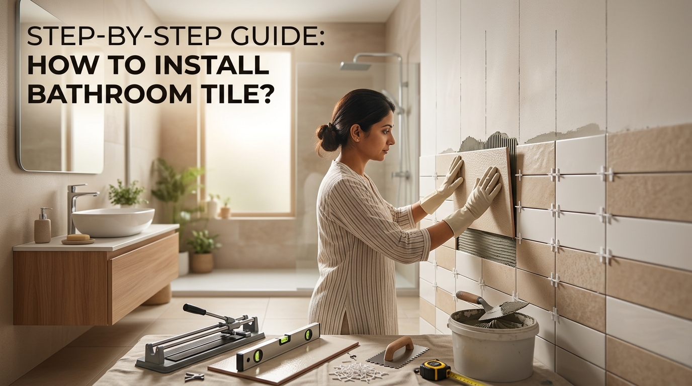 How to Install Bathroom Tiles in Vadodara Homes 2026 - Expert Guide | JKC Buildcon Services