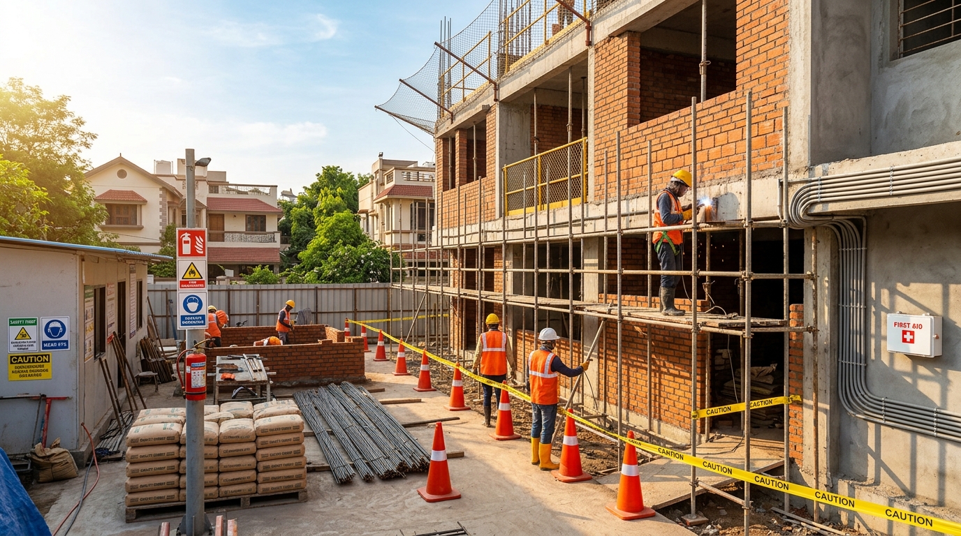 Construction Safety Standards Every Vadodara Homeowner Must Know 2026 | JKC Buildcon Services