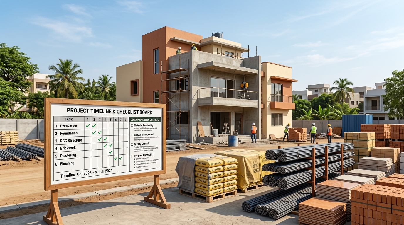Minimize Construction Delays in Vadodara 2026: Expert Tips | JKC Buildcon Services