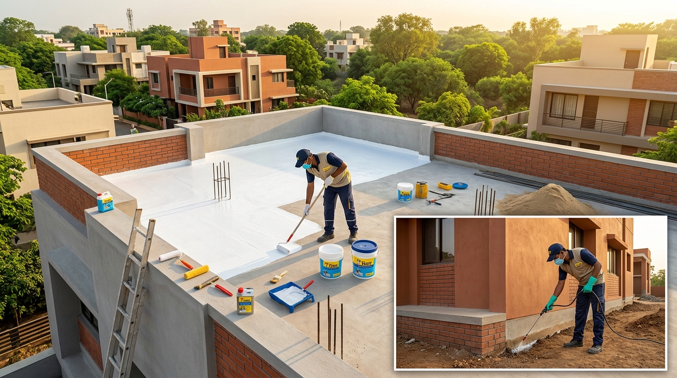 Best Waterproofing & Termite Protection Practices in Vadodara 2026 | JKC Buildcon Services